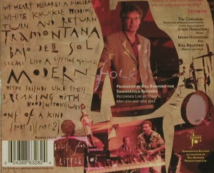 Bruford's Earthworks,Bill: Random Acts of Happiness,T.Gerland, Summerfold Rec.(SFVP001cd), , 2004 - CD - 97334 - 10,00 Euro