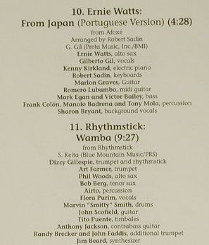 V.A.Jazz Finest Vol.2: Chroma...Rhythmstick, 12 Tr., CTI, EEC Typ: CD Best.-Nr.: 97341 Preis: 4,00 Euro
