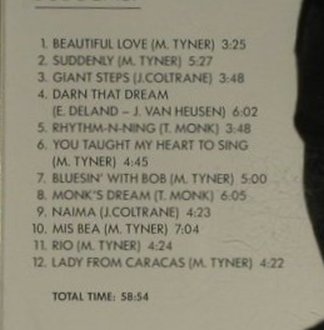 Tyner,McCoy: Suddenly, 12 Tr., Past Perfect, D, 2001 Typ: CD Best.-Nr.: 97346 Preis: 4,00 Euro