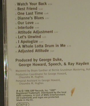 Howard,George: Attitude Adjustment, GRP(), EEC, 1996 - CD - 97376 - 7,50 Euro