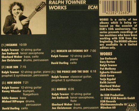 Towner,Ralph: Works, ECM (823 268-2), D, 1984 Typ: CD Best.-Nr.: 97719 Preis: 7,50 Euro
