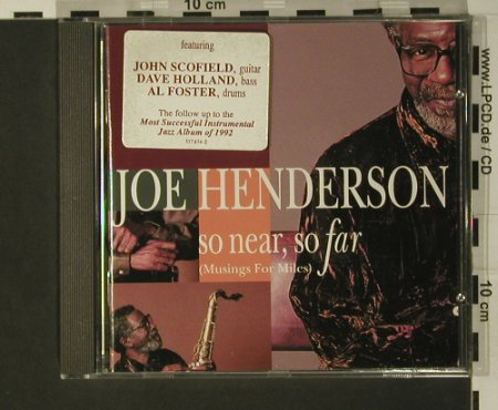 Henderson,Joe: So Near So Far, Verve(517 674-2), , 1993 - CD - 97722 - 7,50 Euro