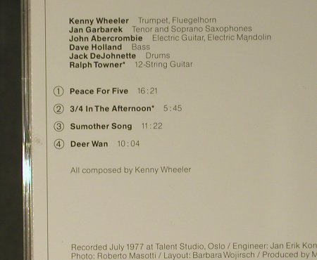 Wheeler,Kenny: Deer Wan'77, ECM 1102 (829 385-2), D Typ: CD Best.-Nr.: 97738 Preis: 10,00 Euro