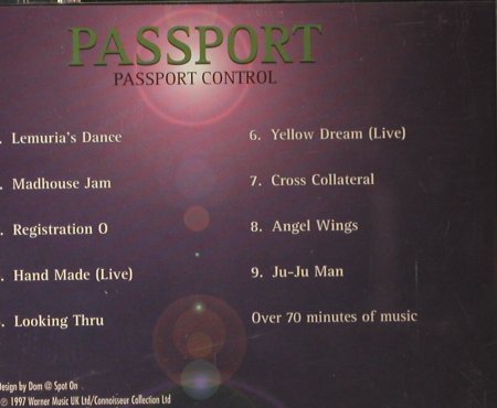 Passport: Passport Control, Connoisseur(VSOP CD 246), D, 1997 - CD - 98052 - 7,50 Euro
