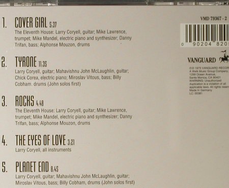 Coryell,Larry: Planet End, Vanguard(VMD 79367-2), D, 1975 - CD - 98054 - 7,50 Euro