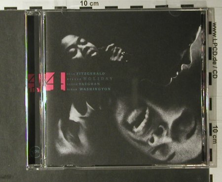 V.A.4 BY 4: Fitzgerald,Holiday,Vaughan,Washingt, Verve, D, 1999 Typ: CD Best.-Nr.: 98161 Preis: 7,50 Euro