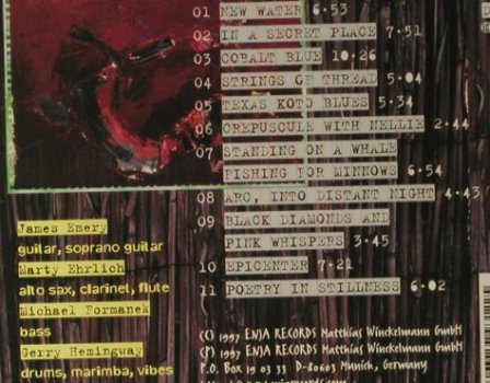 Emery,James: Standing On A Whale, Enja (ENJ-9312 2), D, 1997 Typ: CD Best.-Nr.: 98244 Preis: 7,50 Euro