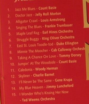 V.A.Jazz Legends: Count Basie...Ted Weems Orch.15 Tr., Master (0079), , 1997 Typ: CD Best.-Nr.: 98433 Preis: 5,00 Euro