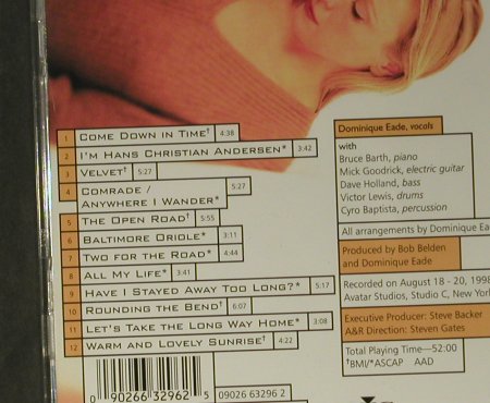 Eade,Dominique: The Long Way Home, BMG, EU, 1999 Typ: CD Best.-Nr.: 98437 Preis: 10,00 Euro
