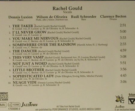 Gould,Rachel: The Dancer, JazzTown(), D, 1999 - CD - 98442 - 5,00 Euro