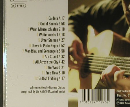Dierkes Trio,Manfred: Caldera, Acoustic Music (319.1284.2), D, 2002 Typ: CD Best.-Nr.: 98450 Preis: 7,50 Euro