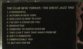 Club New Yorker,The: The Great Jazz Trio, f.Lewis Eley, Denon(DC-8567), J, 1990 - CD - 98521 - 15,00 Euro