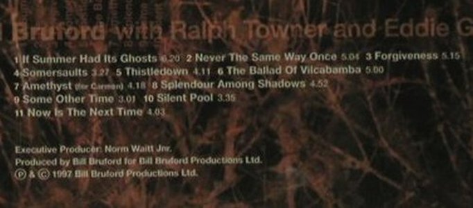 Bruford,Bill+R.Towner+E.Gomez: If Summer Had It's Ghost, FS-New, Voiceprint(DGM9705), , 2004 - CD - 98921 - 10,00 Euro
