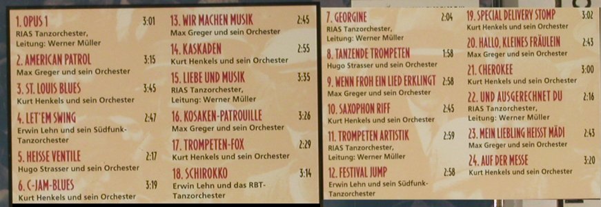 V.A.Swing Tanzen Gestattet: Werner Müller...Kurt Henkel & Orch, Teldec(), D, 24 Tr.,  - CD - 99003 - 7,50 Euro
