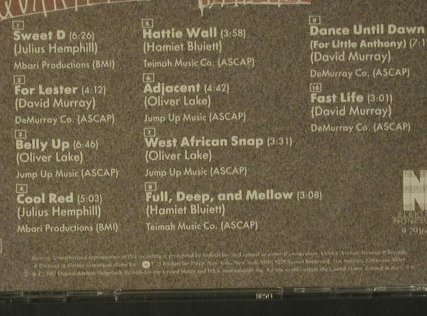 World Saxophone Quartet: Dances And Ballads, Nonesuch (9 79164-2), US, 1987 Typ: CD Best.-Nr.: 99182 Preis: 7,50 Euro