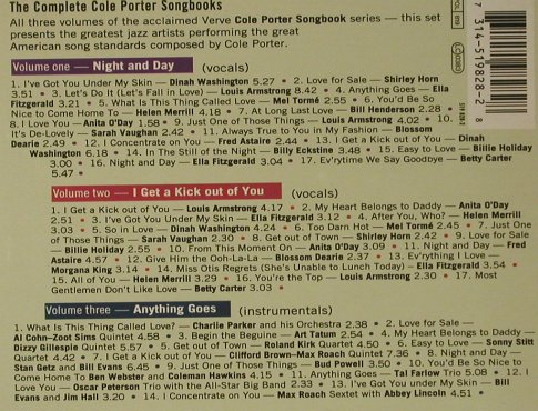 Porter,Cole: The Complete..Songbooks, BoxSet, Verve(519 828-2), D, 1993 - 3CD - 99191 - 14,00 Euro