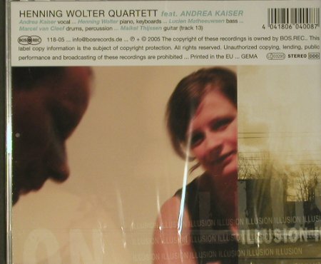 Wolter Quartett,Henning: Illusion, feat Andrea Kaiser, Bos.Rec(), EU, 2005 - CD - 99454 - 10,00 Euro