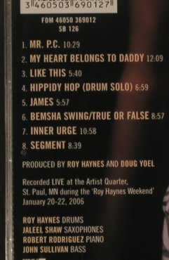 Haynes,Roy & the Fountain of YouthB: Whereas, FS-New, Dreyfus (FDM 46050 36901),  Typ: CD Best.-Nr.: 99629 Preis: 10,00 Euro