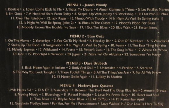 V.A.The Ultimate Jazz Archive: 27-Swing to BeBop-Modern Jazz, Membran(222783), FS-New, 2005 - 4CD - 99763 - 10,00 Euro