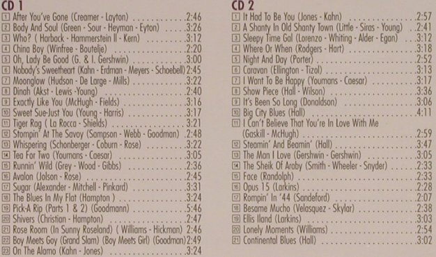 Goodman,Benny / Edmond Hall: Steamin' and Beamin', History (20.1975-HI),  Typ: 2CD Best.-Nr.: 99770 Preis: 5,00 Euro