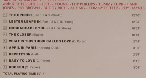 Parker,Charlie: At Carnegie Hall 1949-50, Giants o.J(53111), I, 1991 - CD - 99918 - 7,50 Euro