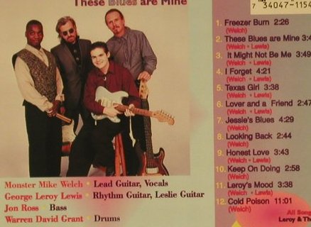 Welch,Monster Mike: These Blues Are Mine, Tone-Cool(), NL, 1996 - CD - 97210 - 6,00 Euro