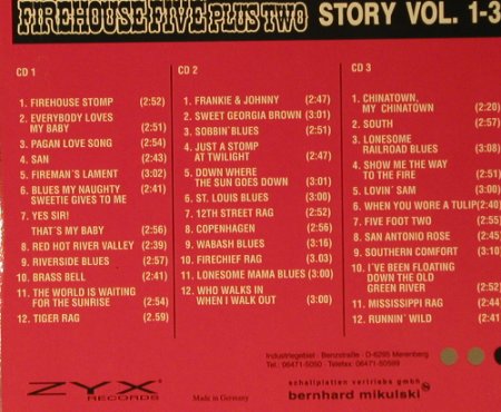 Firehouse Five plus 2: Story Vol.1-3, Box Set, ZYX(7701-2), D, 1990 - 3CD - 98990 - 17,50 Euro