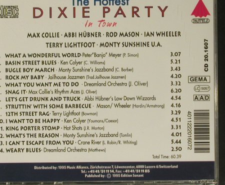 V.A.Dixie Party - the Hottest: What a Wonderful World, Pastels(20.1607), EEC, 1995 - CD - 99054 - 3,00 Euro