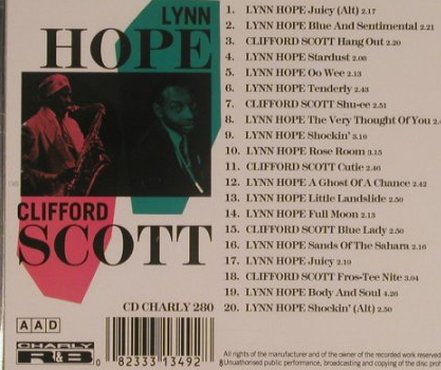 Hope,Lynn / Clifford Scott: Juicy!, Charly(280), , 1997 - CD - 99526 - 9,00 Euro