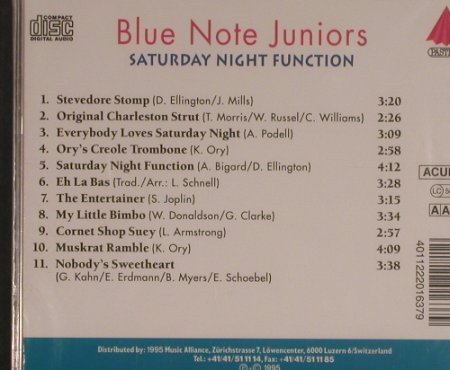 Blue Note Juniors: Saturday Night Function, FS-New, Pastels(), , 1995 - CD - 99585 - 4,00 Euro