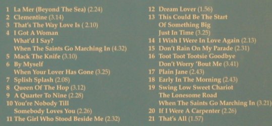 Darin,Bobby: Dream Lover, Delta (CD 6040), D, 1996 Typ: CD Best.-Nr.: 80253 Preis: 5,00 Euro