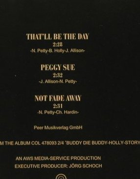 Holly,Buddy - Musical: That'll be the Day+2, Columb., EU, 1995 Typ: CD5" Best.-Nr.: 83829 Preis: 3,00 Euro