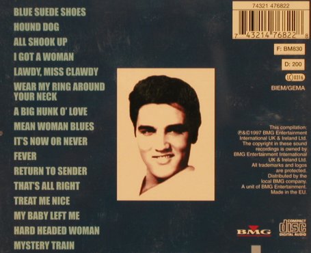 Presley,Elvis: Classic Elvis, Camden/BMG, EU, 1997 Typ: CD Best.-Nr.: 83843 Preis: 7,50 Euro