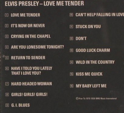 Presley,Elvis: Love Me Tender,16 Tr., Ariola Express(), D, 1989 - CD - 83844 - 6,00 Euro