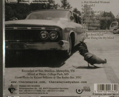 Camaros,The: Right Now I Hate You, vg+/m-, Frankie Boy Records, D, 2002 Typ: CD Best.-Nr.: 84248 Preis: 5,00 Euro