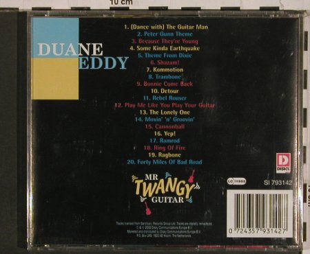 Duane Eddy: Mr Twangy Guitar, Disky (SI 793142), , 2002 Typ: CD Best.-Nr.: 84326 Preis: 7,50 Euro