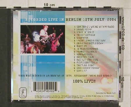 Stray Cats: Live in Berlin 12. 7. 04, FS-New, SurfDog, , 2004 Typ: CD Best.-Nr.: 90663 Preis: 11,50 Euro