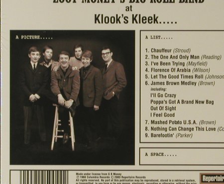 Zoot Money's Big Roll Band: Zoot!(66), Digi, FS-New, mono, Repertoire (REP 5004), D, 2003 Typ: CD Best.-Nr.: 95701 Preis: 10,00 Euro