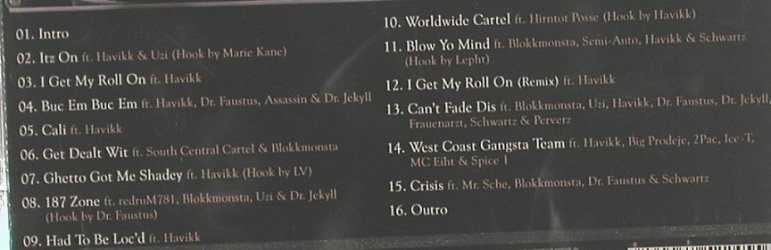 Havikk & Hirntot Posse: Worldwide Cartel, Hirntot Records (HT044), EU, 2008 Typ: CD Best.-Nr.: 80167 Preis: 7,50 Euro