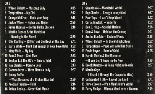 V.A.Soul Palast: Wilson Pickett...Percy Sledge,32 Tr, FNM(23045), D, 2001 - 2CD - 80260 - 5,00 Euro