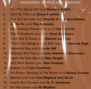V.A.The Wants List: 17 Soulful rare grooves, FS-New, Passion Music(SBPJ 14), UK, 2003 - CD - 81179 - 10,00 Euro