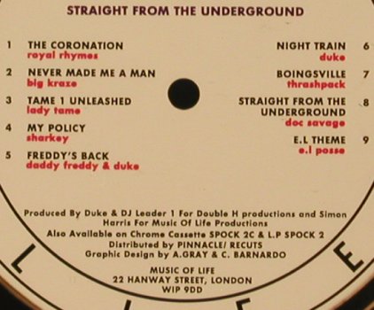 V.A.Straight From The Underground: Royal Rhymes..e.l Posse, Music of Live(SPOCK 2 CD), UK, 1990 - CD - 81271 - 6,00 Euro