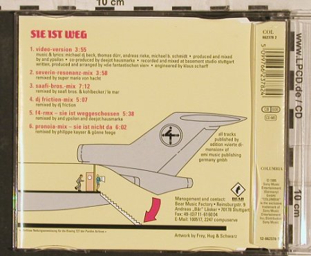 Fantastischen Vier: Sie Ist Weg*6, Columbia, A, 1995 Typ: CD5" Best.-Nr.: 82707 Preis: 3,00 Euro