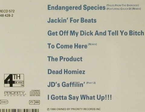 Ice Cube: Kill At Will, Priority, D, 1990 Typ: CD Best.-Nr.: 82720 Preis: 7,50 Euro