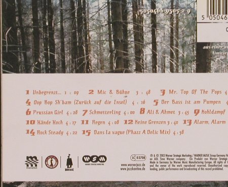 Jazzkantine: Unbegrenzt haltbar !, Digi, Warner, D, 2003 Typ: CD Best.-Nr.: 82723 Preis: 11,50 Euro