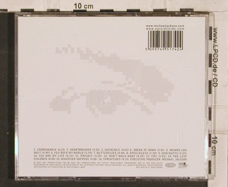 Jackson,Michael: Invincible (silverCover), Epic, , 2001 Typ: CD Best.-Nr.: 82742 Preis: 7,50 Euro
