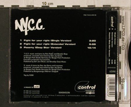 N.Y.C.C.: Fight For Your Right*2+1, Control(), D, 1998 - CD5inch - 82750 - 3,00 Euro