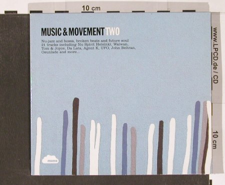 V.A.Music & Movement TWO: Nu-jazz and Bossa..; Digi, Mumo(02), EU, 2002 - 2CD - 82808 - 7,50 Euro