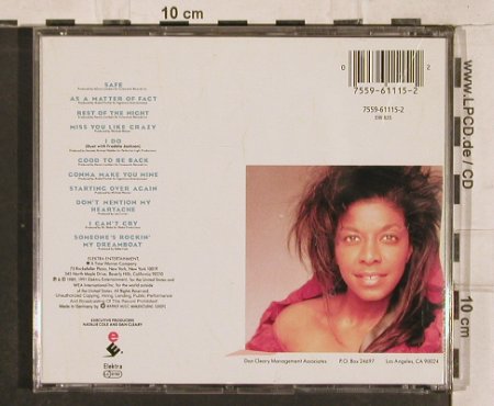 Cole,Natalie: Good To Be Back, EMI(), D, 1989 - CD - 82875 - 6,00 Euro