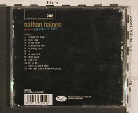 Haines,Nathan: Squire for Hire, FS-New, P&C MM Rec(CFCD010), UK, 2003 - CD - 82893 - 9,00 Euro